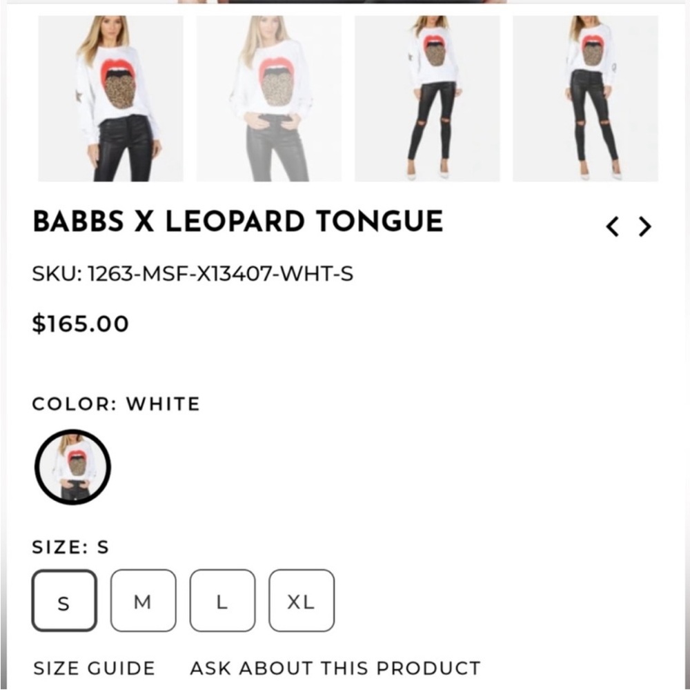 NEW LAUREN MOSHI BABBS X LEOPARD TONGUE - Picture 3 of 13